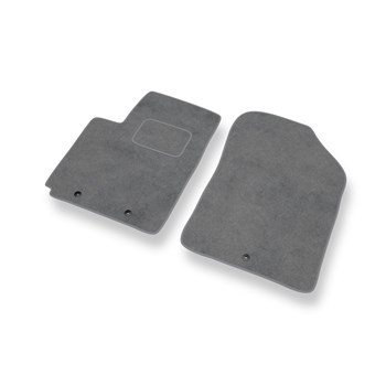 Alfombrillas de Velour adecuadas para Kia Picanto II (2011-2016) - alfombras para coche - Premium color gris