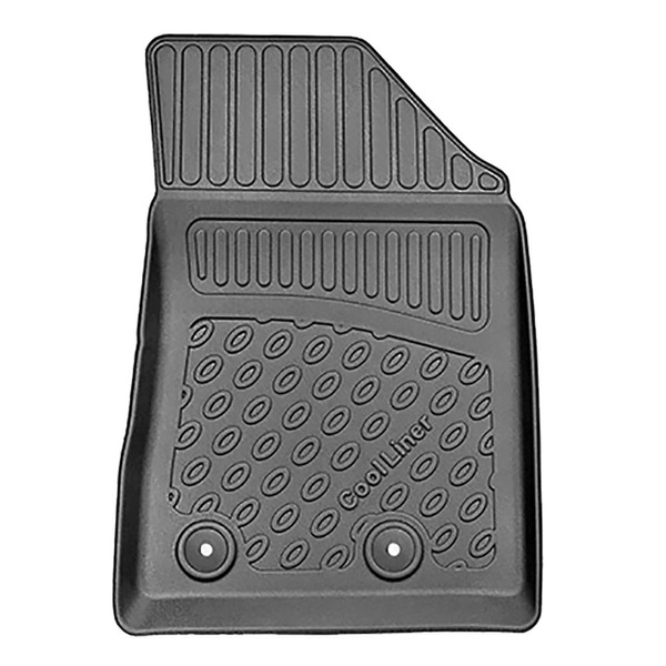 Conjunto de alfombrilla para maletero y alfombrillas para el interior del coche TPE para: Jeep Compass II MP 4xe Plug-in Hybrid SUV (07.2020-....) - maletero superior; suelo móvil en la posición superior