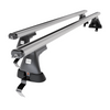 Portaequipajes de techo adecuadas para Fiat Grande Punto Hatchback (2005-2010) - baca plata para coche - barras para techo de coche - sin puntos de montaje - aluminio