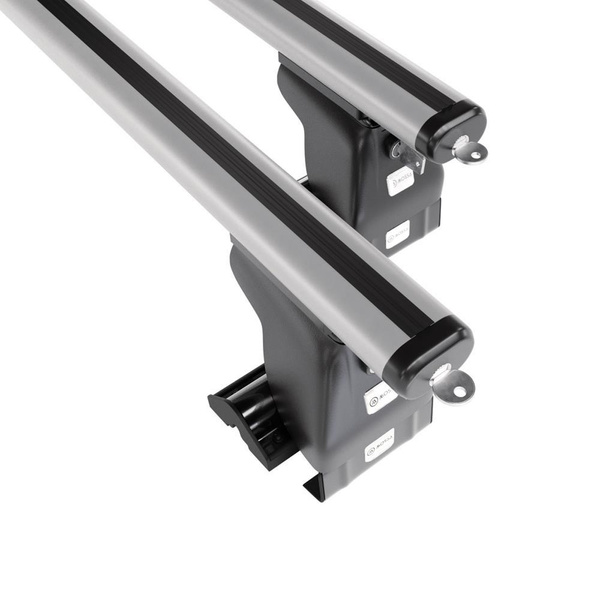 Portaequipajes de techo adecuadas para Mazda Xedos 9 Berlina (1993-2003) - baca plata para coche - barras para techo de coche - sin puntos de montaje - aluminio