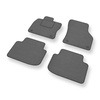 Alfombrillas de Velour adecuadas para Volkswagen Arteon Shooting Brake, Fastback (2017-....) - alfombras para coche - Premium color gris