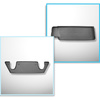 Conjunto de alfombrilla para maletero y alfombrillas para el interior del coche TPE para: Tesla Model X SUV (01.2021-....) - 6 posti; III fila; tras la tercera fila de asientos