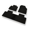 Alfombrillas de Velour adecuadas para Renault Grand Scenic IV Monovolumen (2016-2022) - alfombras para coche - Premium color negro