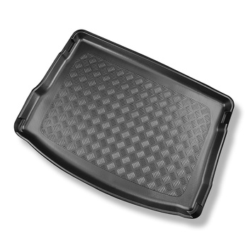 Alfombra para maletero adecuada para Cupra Leon Hatchback (10.2020-....) - Protector maletero - Alfombrilla maletero antideslizante - maletero superior; piso móvil en la posición más alta; no adecuado para versión Mild híbrida