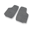 Alfombrillas de Velour adecuadas para Opel Combo C Furgoneta (2001-2011) - alfombras para coche - Premium color gris