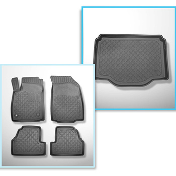 Conjunto de alfombrilla para maletero y alfombrillas para el interior del coche TPE para: Chevrolet Trax Crossover (05.2013-06.2019) - también versión Allroad