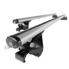 Portaequipajes de techo adecuadas para Seat Altea XL Monovolumen (2006-2015) - baca plata para coche - barras para techo de coche - railing integrado - aluminio