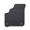 Alfombrillas de goma adecuadas para Seat Mii electric Hatchback (2019-2020) - alfombras para coche - negro - 4 unidades