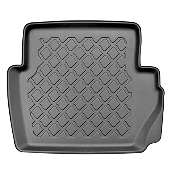 Conjunto de alfombrilla para maletero y alfombrillas para el interior del coche TPE para: Ford Fiesta VIII Hatchback (07.2017-2023) - parte inferior del maletero; modelos sin base móvil en el maletero; también con tracción híbrida