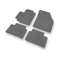 Alfombrillas de Velour adecuadas para Suzuki Alto VI (2009-2014) - alfombras para coche - Premium color gris