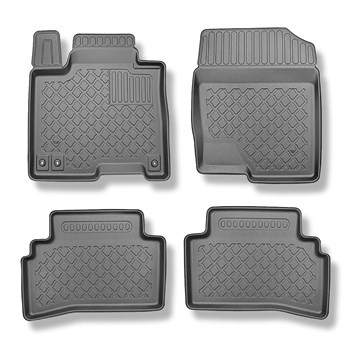 Alfombrillas de TPE adecuadas para Hyundai Tucson III SUV (12.2020-....) - también para Mild Hybrid; no adecuado para HEV Hybrid y Plug-in Hybrid - alfombras para coche