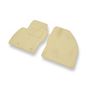 Alfombrillas de Velour adecuadas para Ford Focus II Hatchback, Familiar, Berlina (2005-2010) - alfombras para coche - Premium color beige