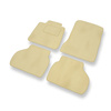 Alfombrillas de Velour adecuadas para Renault Vel Satis Hatchback (2001-2009) - alfombras para coche - Premium color beige