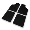 Alfombrillas de Velour adecuadas para Fiat Uno II Hatchback (1989-2002) - alfombras para coche - Premium color negro