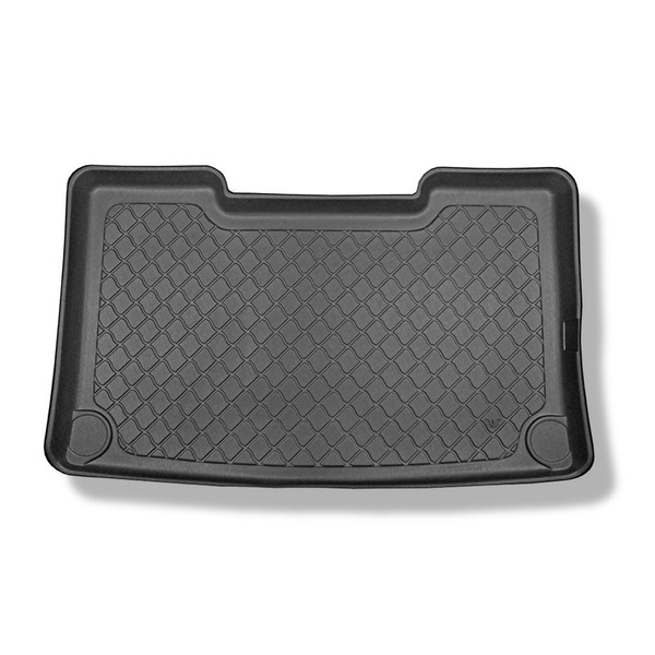 Alfombra para maletero adecuada para Volkswagen Caravelle T5 Furgoneta (2003-05.2015) - Protector maletero - Alfombrilla maletero antideslizante - distancia entre ejes corta; para detrás de la 3a fila de asientos