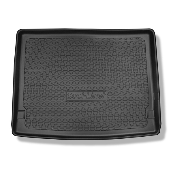 Alfombra para maletero adecuada para Volkswagen Multivan T6 L2 Furgoneta (06.2015-2021) - Protector maletero - Alfombrilla maletero antideslizante - distancia entre ejes larga; para detrás de la 3a fila de asientos; dimensiones de la alfombrilla 124 cm an