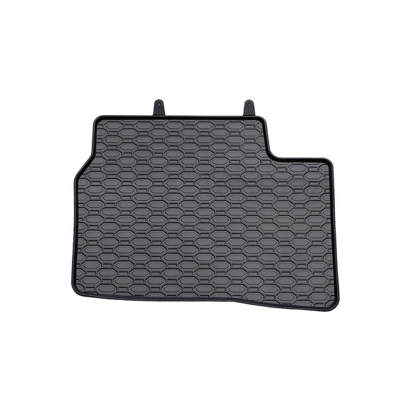 Alfombrillas de goma adecuadas para Kia Picanto II Hatchback (2011-2016) - alfombras para coche - negro - 4 unidades