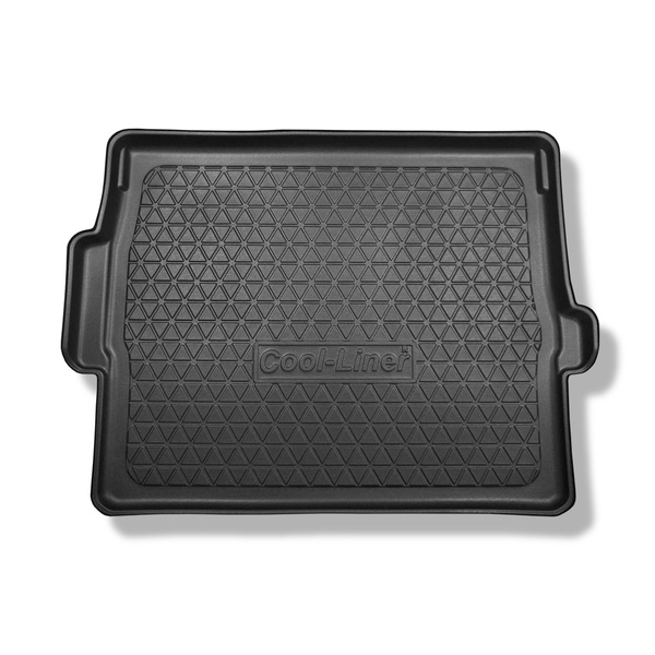 Alfombra para maletero adecuada para Peugeot 3008 II SUV (11.2016-....) - Protector maletero - Alfombrilla maletero antideslizante - parte superior del maletero (entrada de carga plana); base móvil en la posición más alta; no adecuado para versión híbrida