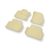 Alfombrillas de Velour adecuadas para Volkswagen Tiguan Allspace SUV (2017-....) - alfombras para coche - Premium color beige