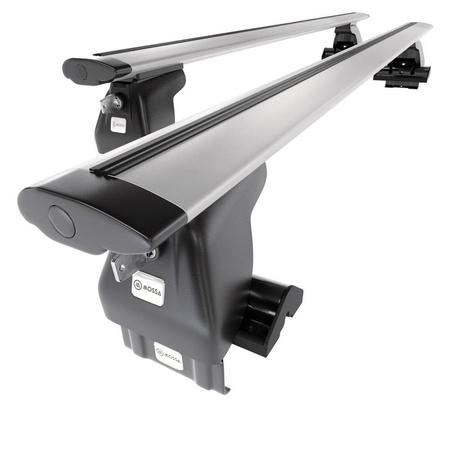 Portaequipajes de techo adecuadas para Toyota Yaris mk II Hatchback (2006-2011) - baca plata para coche - barras para techo de coche - sin puntos de montaje - aluminio