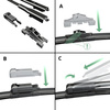 Escobillas limpiaparabrisas para la luna delantera para Audi A3 RS3 8P Hatchback (01.2011-12.2012) - escobillas plana