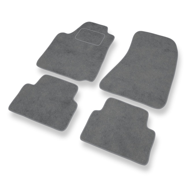 Alfombrillas de Velour adecuadas para Alfa Romeo Giulietta Hatchback (2010-2020) - alfombras para coche - Premium color gris
