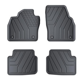 Alfombrillas de TPE adecuadas para Skoda Kamiq SUV (2019-....) - alfombras para coche