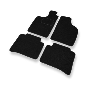 Alfombrillas de fieltro adecuadas para Nissan Navara D22 (1997-2005) - alfombras para coche - color negro