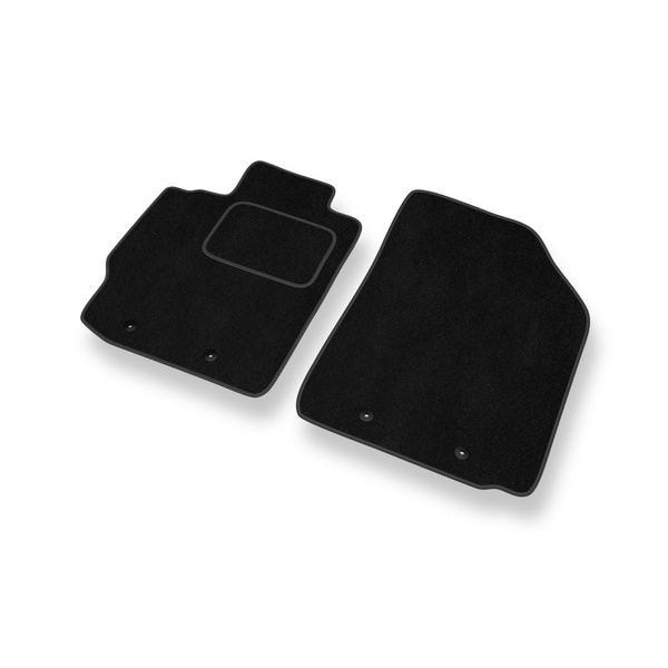 Alfombrillas de Velour adecuadas para Toyota Yaris II Hatchback, Berlina (2005-2010) - alfombras para coche - Premium color negro
