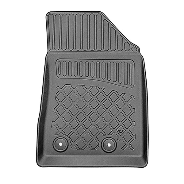 Conjunto de alfombrilla para maletero y alfombrillas para el interior del coche TPE para: Jeep Compass II MP 4xe Plug-in Hybrid SUV (07.2020-....) - maletero superior; suelo móvil en la posición superior