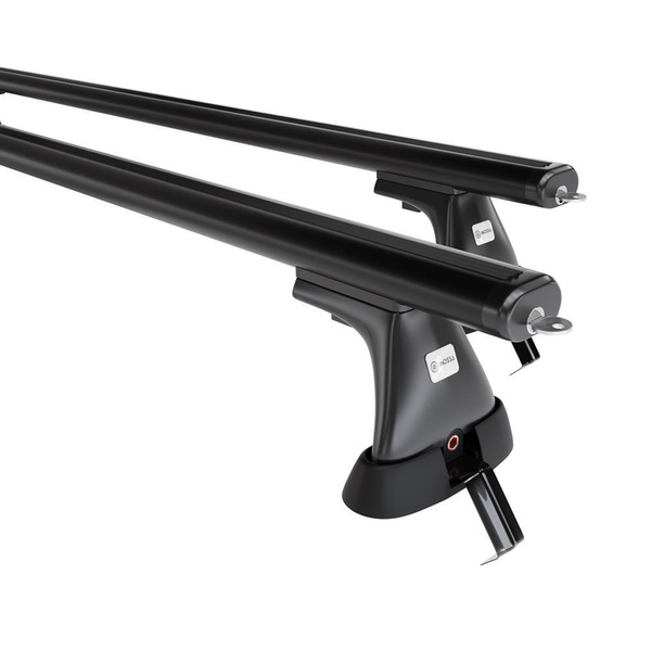 Portaequipajes de techo adecuadas para Nissan Note mk I Monovolumen (2005-2013) - baca negra para coche - barras para techo de coche - sin puntos de montaje - aluminio