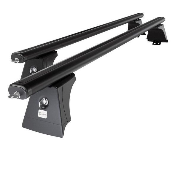 Portaequipajes de techo adecuadas para Suzuki Across SUV (2021-....) - baca negra para coche - barras para techo de coche - railing integrado - aluminio