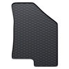 Alfombrillas de goma adecuadas para Kia Sportage III SUV (2010-2016) - alfombras para coche - negro - 4 unidades