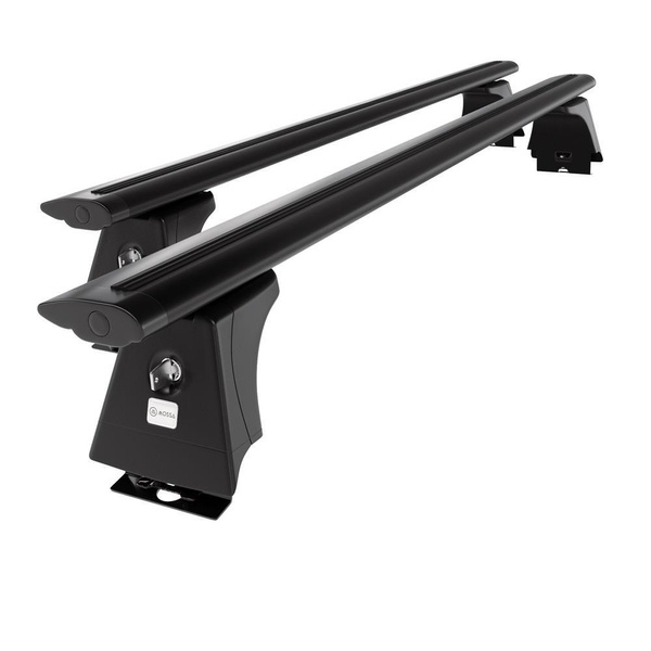 Portaequipajes de techo adecuadas para Iveco Daily III, IV, V, VI Furgoneta (2000-....) - baca negra para coche - barras para techo de coche - puntos de montaje - aluminio