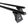 Portaequipajes de techo adecuadas para Opel Meriva B Monovolumen (2010-2017) - baca negra para coche - barras para techo de coche - puntos de montaje - aluminio