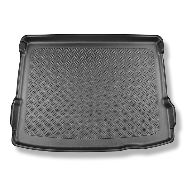 Alfombra para maletero adecuada para Hyundai Kona II SUV (04.2023-....) - Protector maletero - Alfombrilla maletero antideslizante - parte superior del maletero; base móvil en la posición más alta; con y sin subwoofer