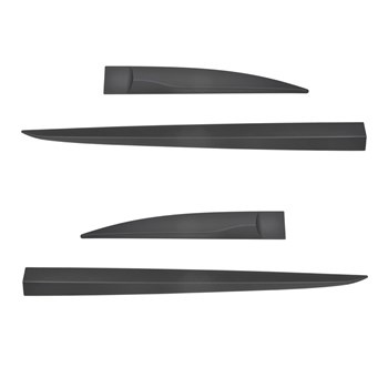 Protectores laterales negros para el coche Hyundai i10 Hatchback (2020-....)