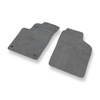 Alfombrillas de Velour adecuadas para Kia Picanto I Hatchback (2004-2010) - alfombras para coche - Premium color gris