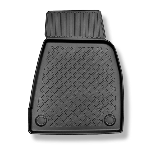 Conjunto de alfombrilla para maletero y alfombrillas para el interior del coche TPE para: Tesla Model X SUV (10.2016-12.2020) - 6/7 plazas; solo anteriori; maletero delantero