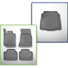 Conjunto de alfombrilla para maletero y alfombrillas para el interior del coche TPE para: BMW 4 G22 Coupé (10.2020-....) - el borde trasero (en el umbral de carga) para ser cortado