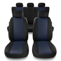 Fundas universales para asientos de coche para Fiat Doblo I, II, III, IV, V (2000-....) - PF-BL