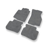 Alfombrillas de Velour adecuadas para Mitsubishi Colt V Hatchback (1996-2004) - alfombras para coche - Premium color gris