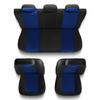 Fundas universales para asientos de coche para Alfa Romeo 166 I, II, III (1998-2007) - S-BL