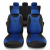 Fundas universales para asientos de coche para Alfa Romeo 145 (1994-2000) - TR-BL