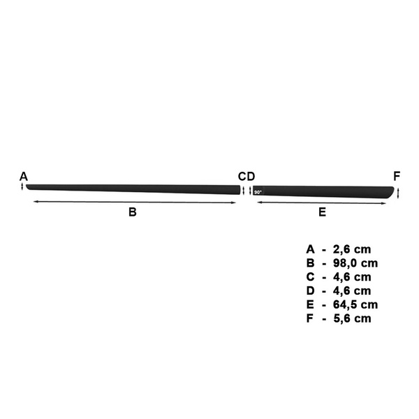 Protectores laterales negros para el coche Toyota Auris Hatchback (5 puertas) - (2006-2012)