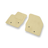 Alfombrillas de Velour adecuadas para Volvo XC90 Q5 SUV (2002-2014) - alfombras para coche - Premium color beige