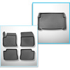 Conjunto de alfombrilla para maletero y alfombrillas para el interior del coche TPE para: Opel Mokka-e SUV (02.2021-....) - maletero inferior; bajo/sin suelo móvil de maletero
