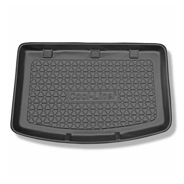 Alfombra para maletero adecuada para Kia Rio III UB Hatchback (08.2011-01.2017) - Protector maletero - Alfombrilla maletero antideslizante - parte inferior del maletero