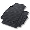 Alfombrillas de goma adecuadas para Opel Insignia I Liftback, Berlina, Sports Tourer (2008-2017) - alfombras para coche - negro - 4 unidades