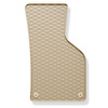Alfombrillas de goma adecuadas para Volkswagen Passat B6 Berlina, Variant (2005-2010) - alfombras para coche - beige - 4 unidades